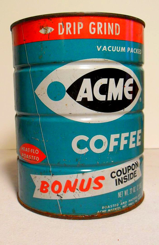ACME Ideal Supermarkets Vintage 1960s Coffee Can Another p… Flickr