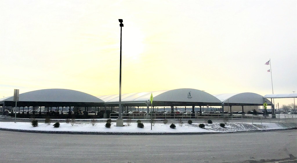 CAK's new covered parking area. Akron Canton Airport Flickr