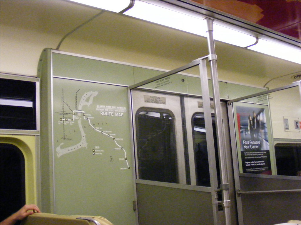 PATCO 2 PATCO Speedline trains have a very retro interior.… Sean Marshall Flickr