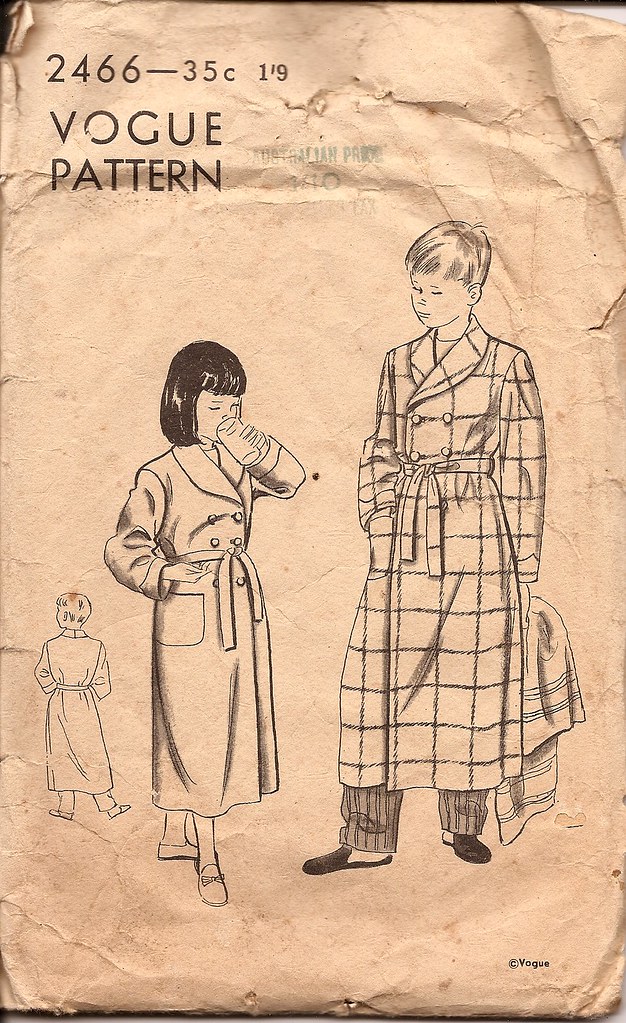 Vintage sewing pattern Vogue "Bathrobe" Kerry Flickr