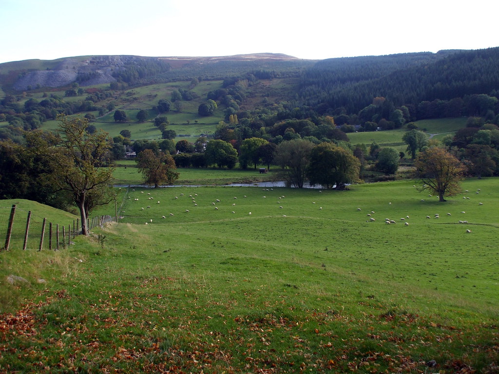 over the river Penarth quarry and Coed Bonwm Sue Stokes Flickr