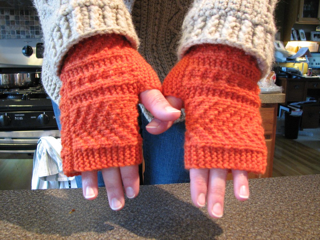 Orange Mitts (1) Mystery Mittens or Super Awesome and cute… Flickr