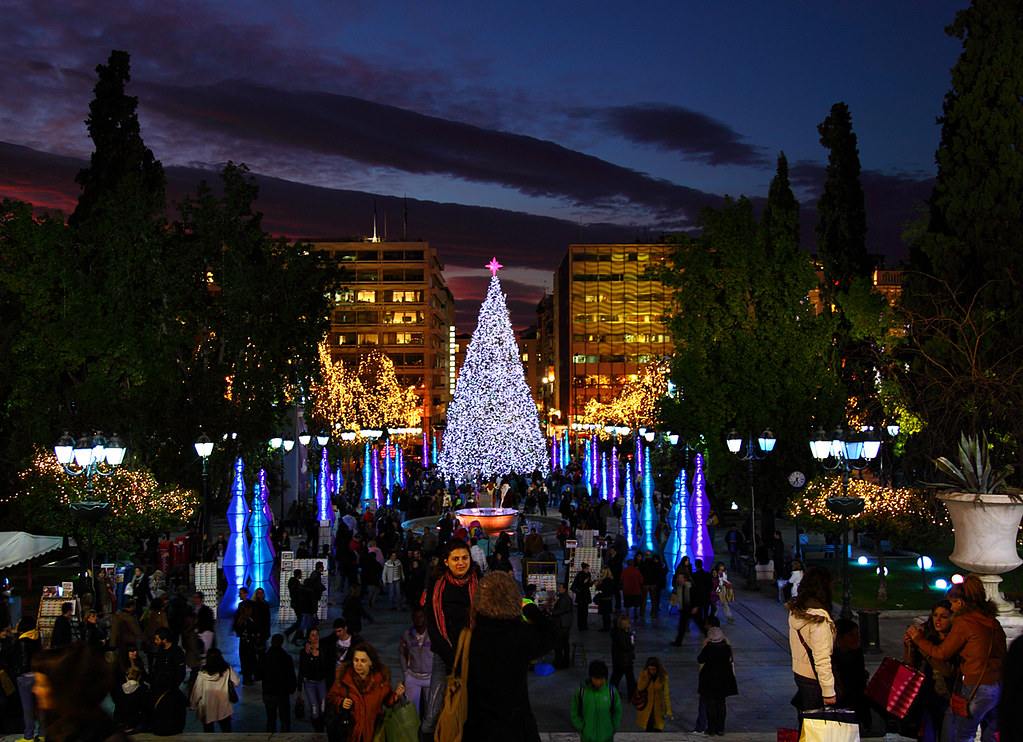 Christmas Tree in Athens Happy New Year! With my best wish… Flickr