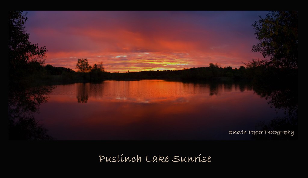 Puslinch Lake Sunrise, Cambridge, Ontario So I got up earl… Flickr