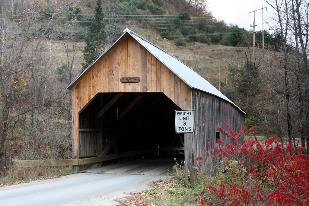 Flint Covered Bridge (Tunbridge, Vermont) Historic 1845 Fl… Flickr