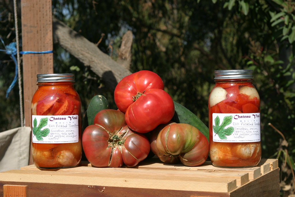 Dill Pickled Tomatoes Our plump, juicy tomatoes canned in … Flickr