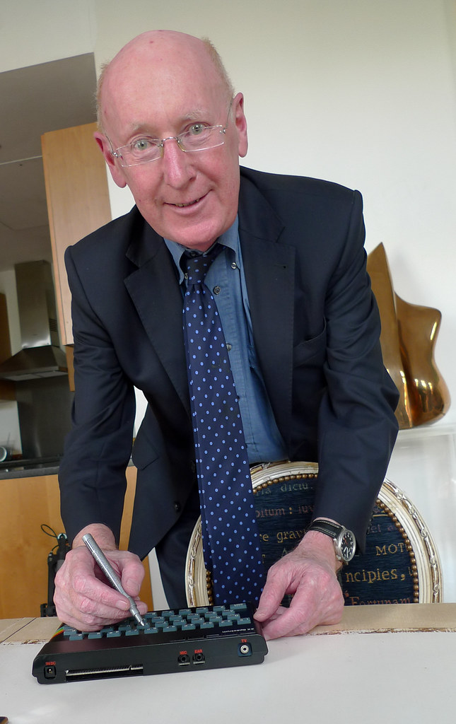 Sir Clive Sinclair Sir Clive Sinclair signs a Spectrum com… Flickr