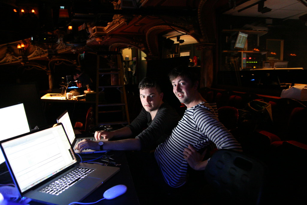 Nico and Mark Nico and Mark sitting in the stalls of the L… Flickr