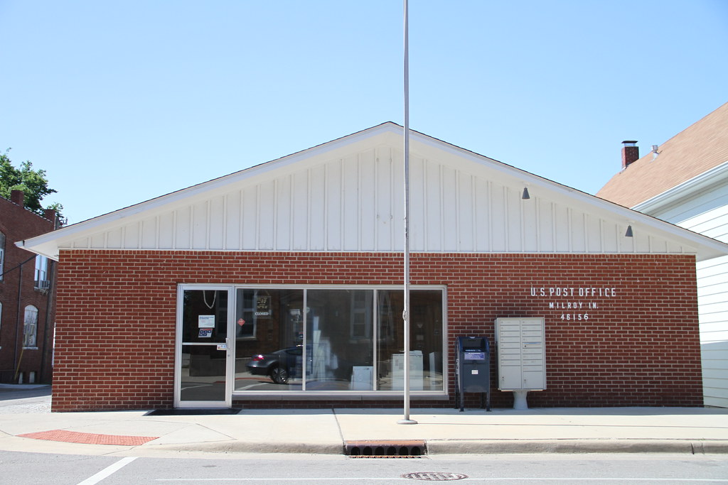 Milroy IN, Post Office, 46156, Milroy Indiana, Rush County… Flickr