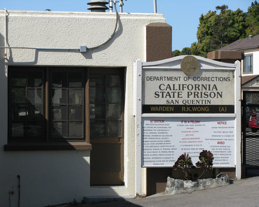 San Quentin State Prison Visitor parking, downhill to the … Flickr