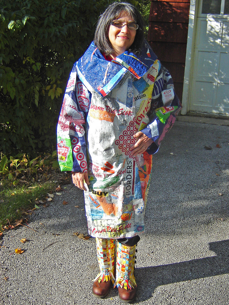 "21st Century Fusion" fused plastic bags coat photo 19 Flickr
