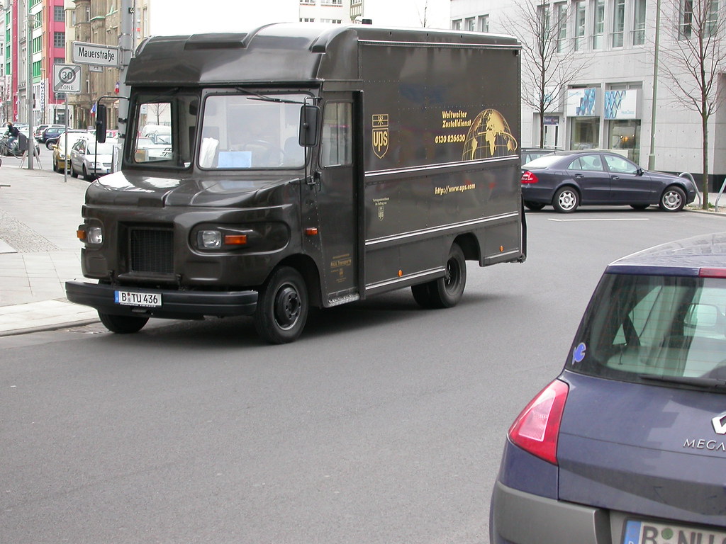 UPS Truck, Berlin A UPS truck on the streets of Berlin. So Cal