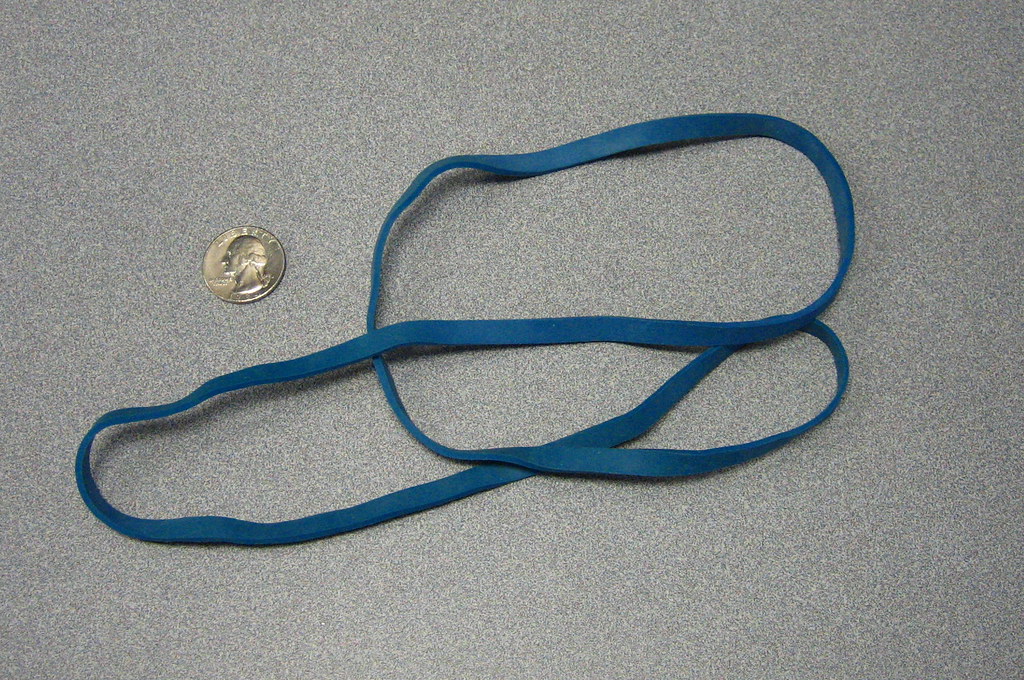 giant blue rubber band this giant rubber band made it into… Flickr