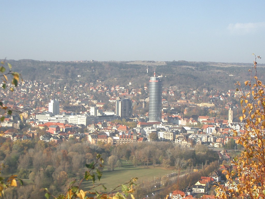 Jena Center The Tower and Jena in the fall. Adam Lederer
