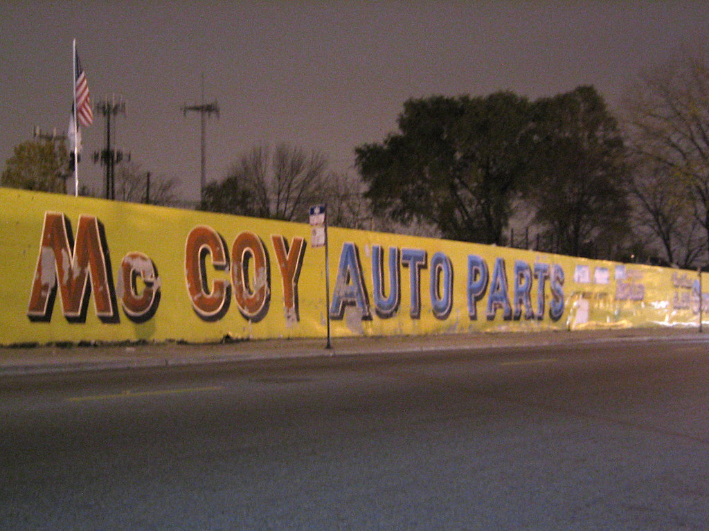 McCoy Auto Parts sign 2301 S. Pulaski. PJ Chmiel Flickr