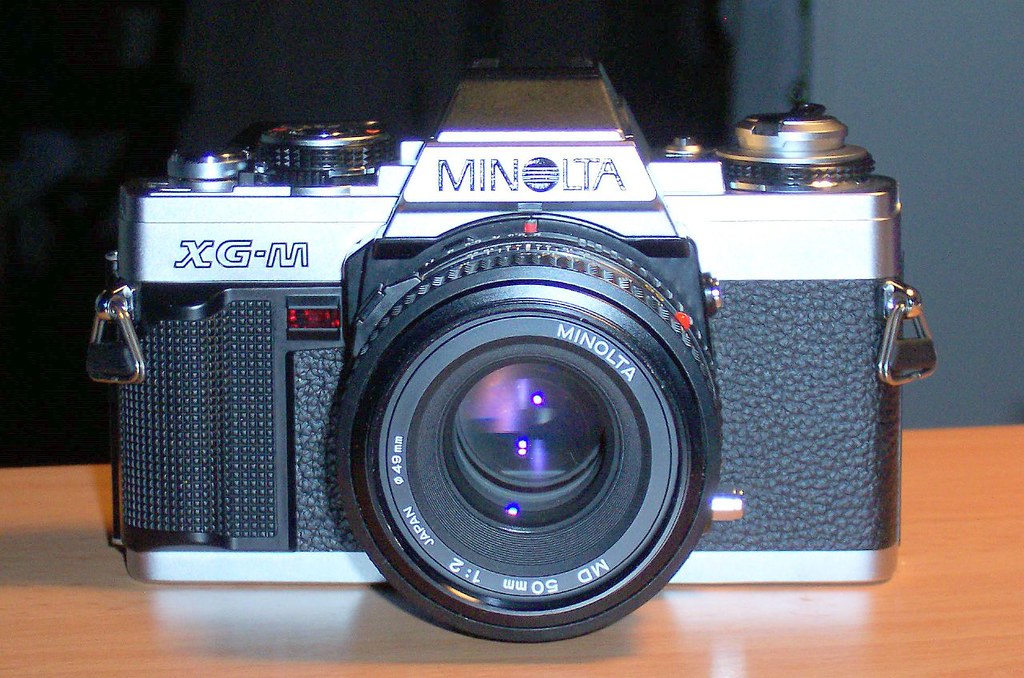 Minolta XGM front view Another eBay find! Matthew Brown Flickr