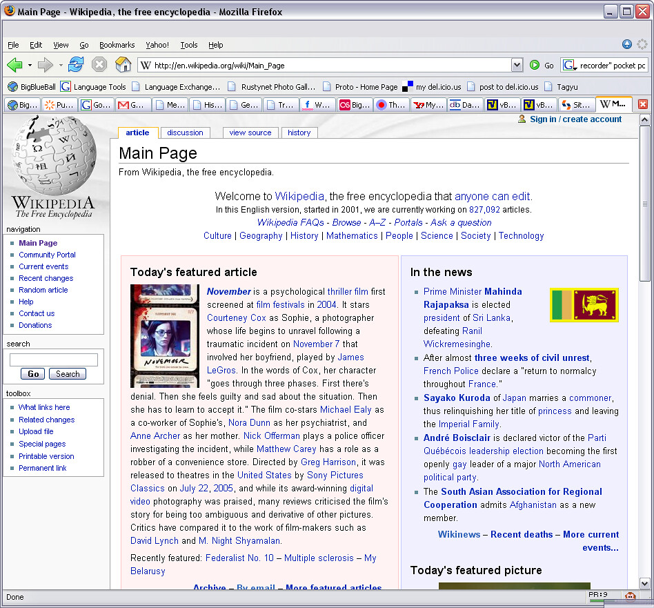 Online, collaborative encyclopedia. www.wiki… Flickr