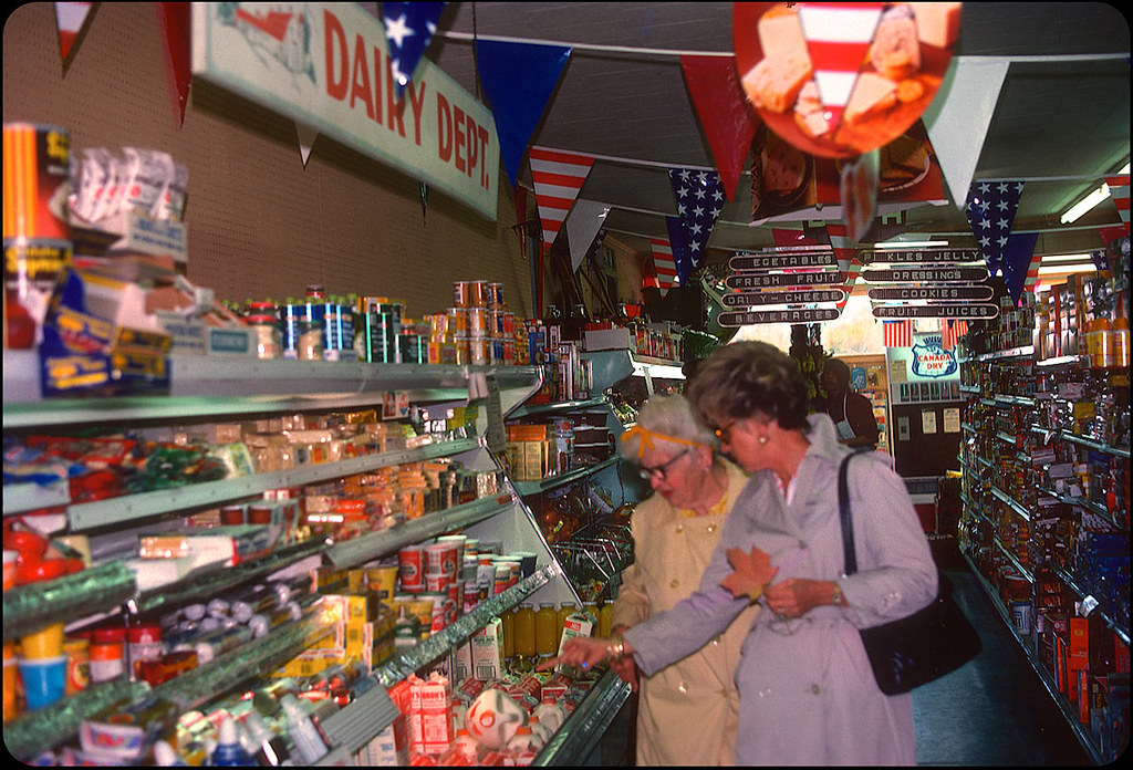 Grocery Store 1976 USA's Bicentennial Year. Bit of a foc… Flickr