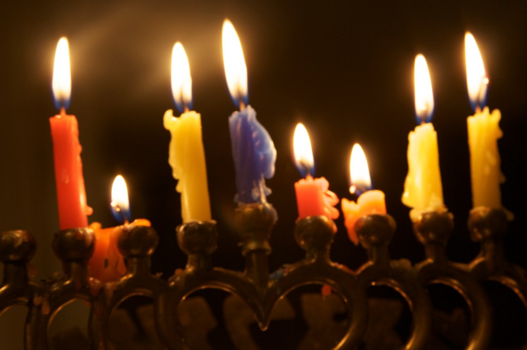 menorah candles last Hannukah lights. Solstice is coming. … Flickr