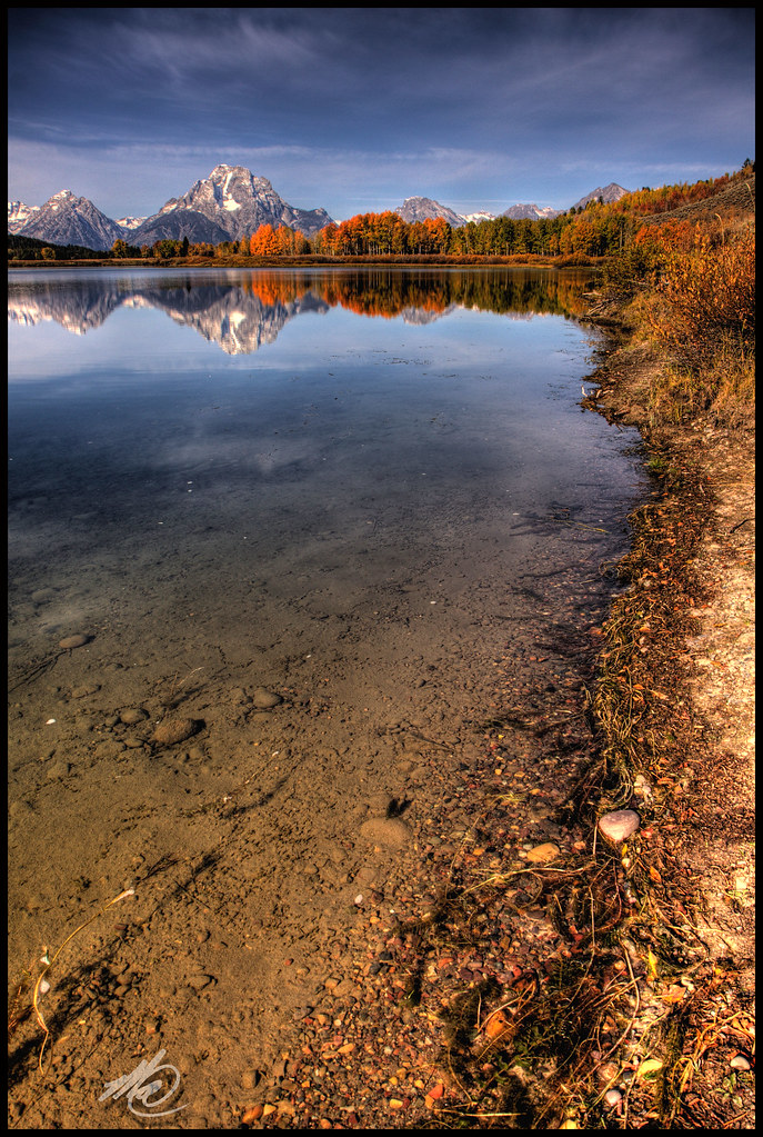 The Shore Oxbow Mt. Moran as seen from the shore Oxbow… Flickr