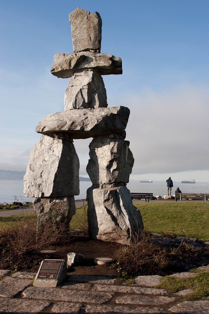 Inukshuk Inukshuk along the seawall near Stanley Park, Van… Flickr