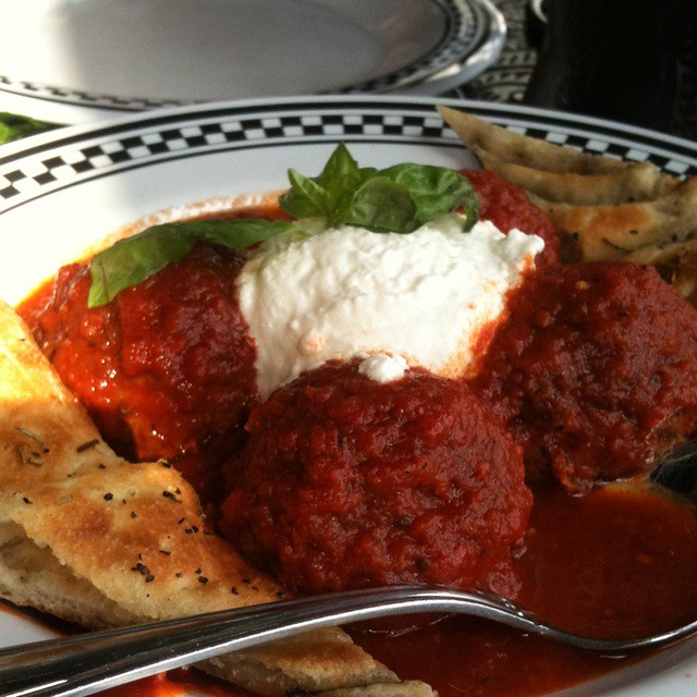 Meatballs Anthony's Coal Fired Pizza eh (via Foodspotti… Flickr