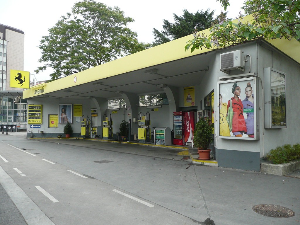 Vienna gas station near Belvedere Happiness Comes From Within Flickr