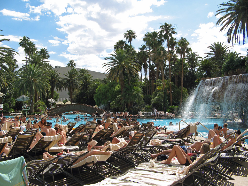 Mirage Pool Las Vegas, Nevada. Where the beautiful