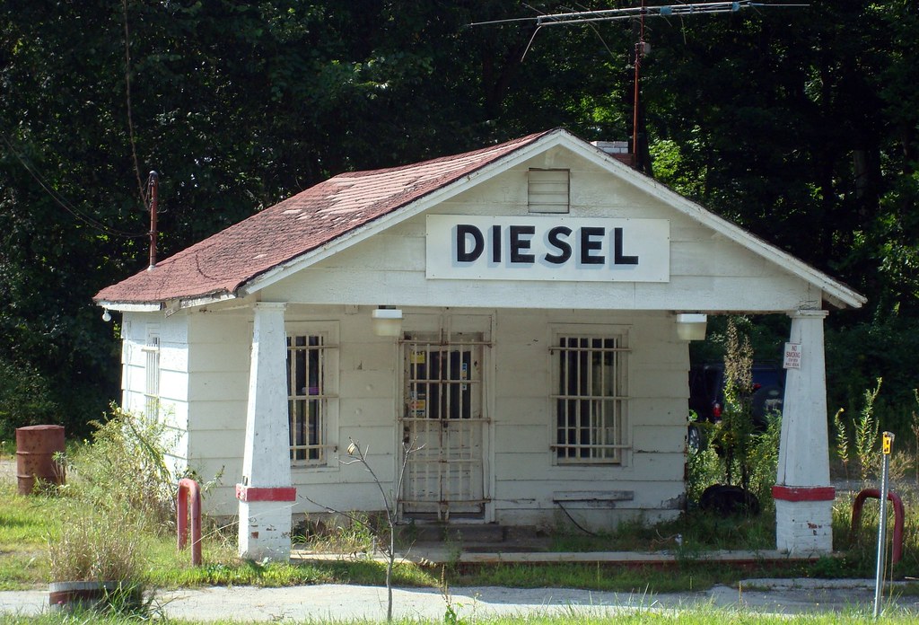 Diesel An old gas station in Brooklyn, Connecticut Sean Flickr