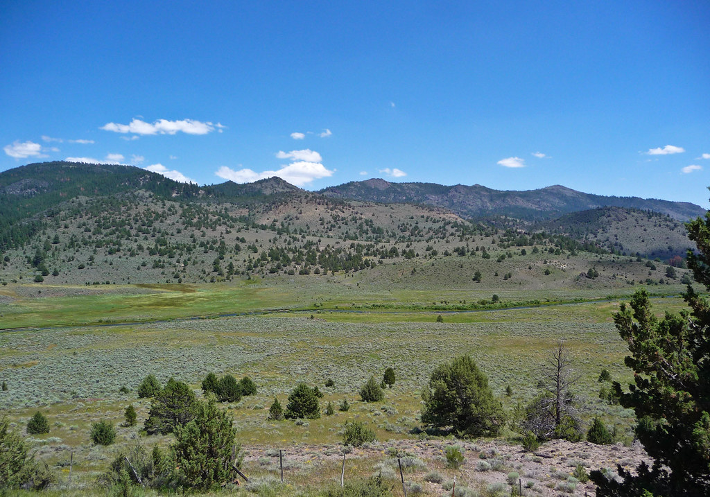 Chewaucan River at Coffee Pot Flat near Paisley, Oregon a photo on