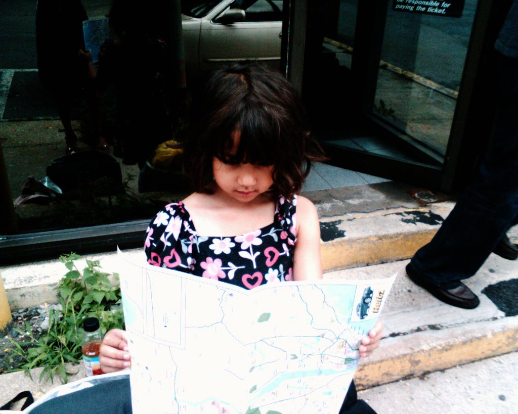 Reading the Map Eden at the rental car place figuring out … Flickr