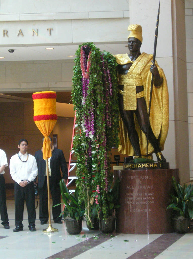Statue of King Kamehameha after Lei Draping Ceremony Flickr