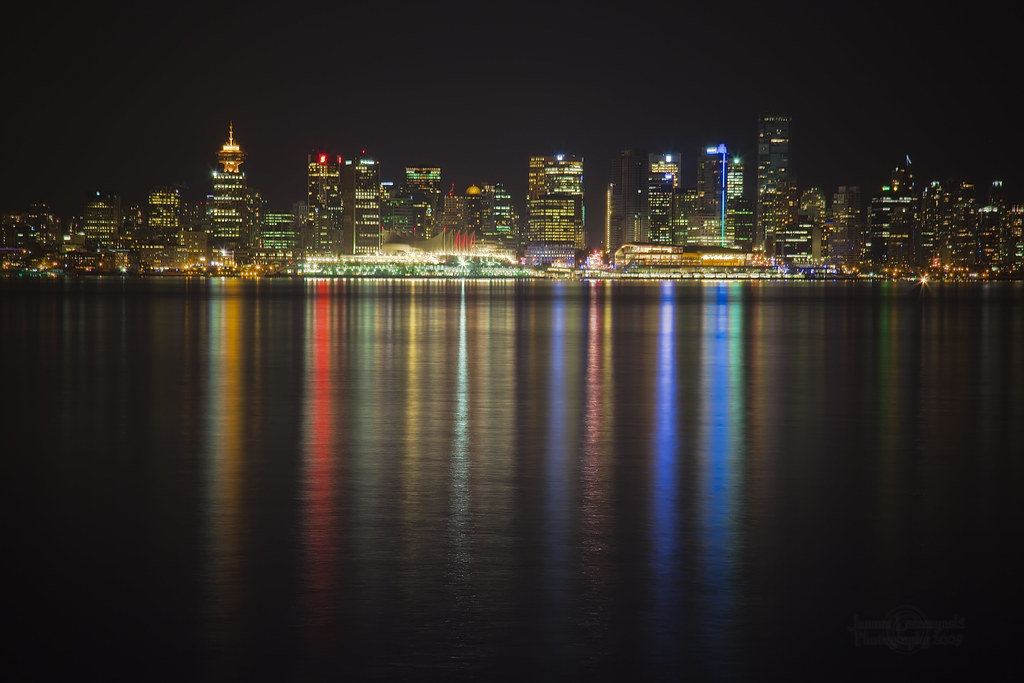 Vancouver at night Skyline view of Vancouver , my city . I… Flickr
