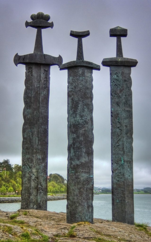 Viking Swords at Stavanger Swords Monument In Stavanger, N… Flickr