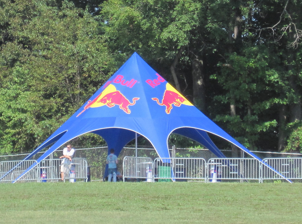 Red Bull's tent virginmobileusa Flickr