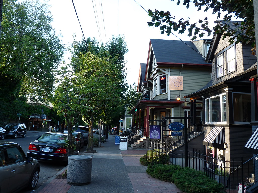 Shopping Shops line NW 23rd Ave in Portland, Oregon. Alex Abboud