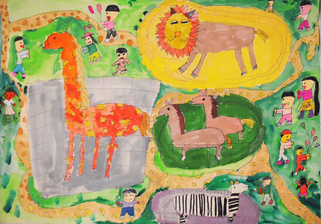 zoo water color Painted when I was around 8 years old tayuwu Flickr