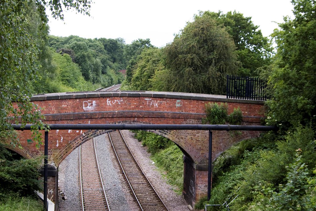 Bridge at Fylingdale Way from Wollaton Vale, Nottingham. Flickr