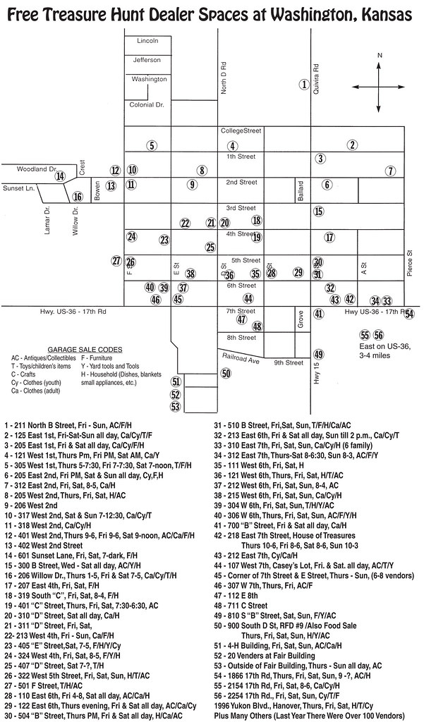 Garage Sale Map/No Name Final sale map. This map can be en… Flickr