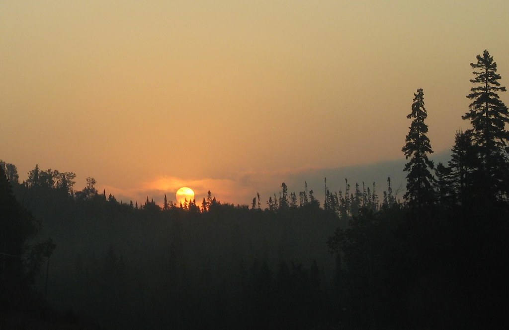 northern sunrise August sunrise on the Trans Canada near M