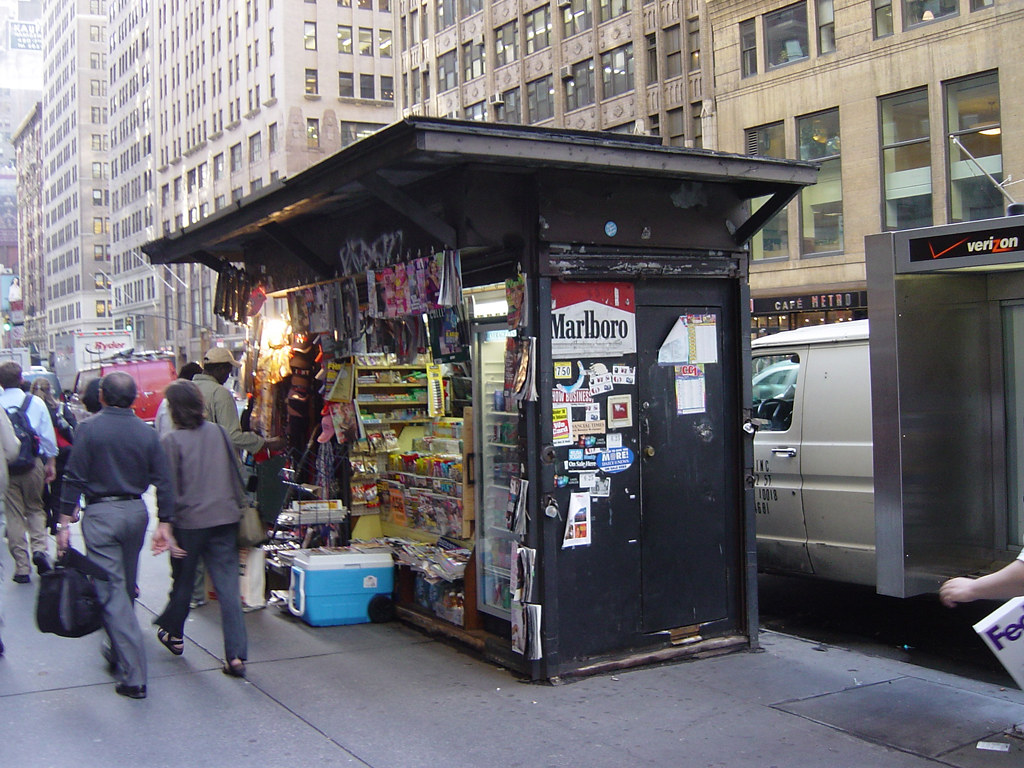 Kiosk on Fashion Avenue,New York City a photo on Flickriver
