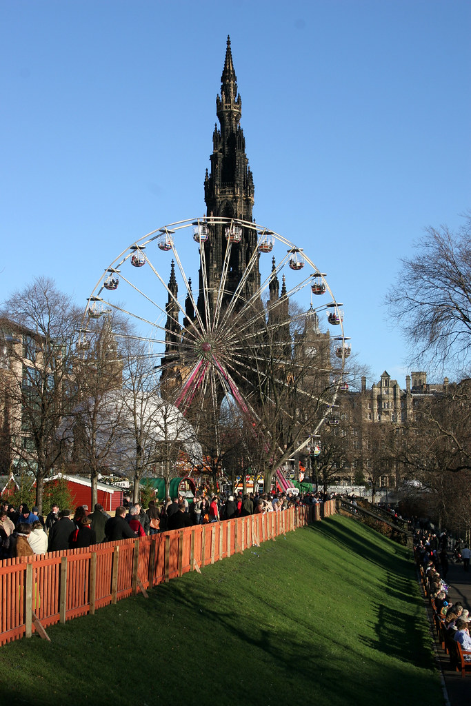 Edinburgh christmas Big wheel, princes street gardens. boneytongue