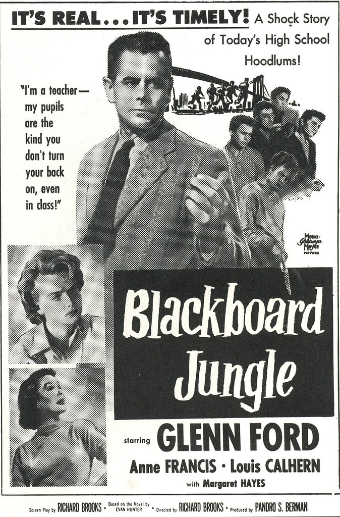 Blackboard Jungle movie ad, 1955 Mike Haney Flickr