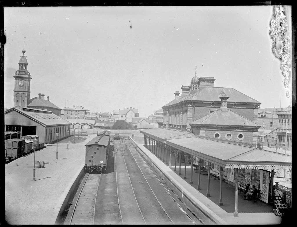 Railway Station, Newcastle, NSW, [1890] Source livinghist… Flickr