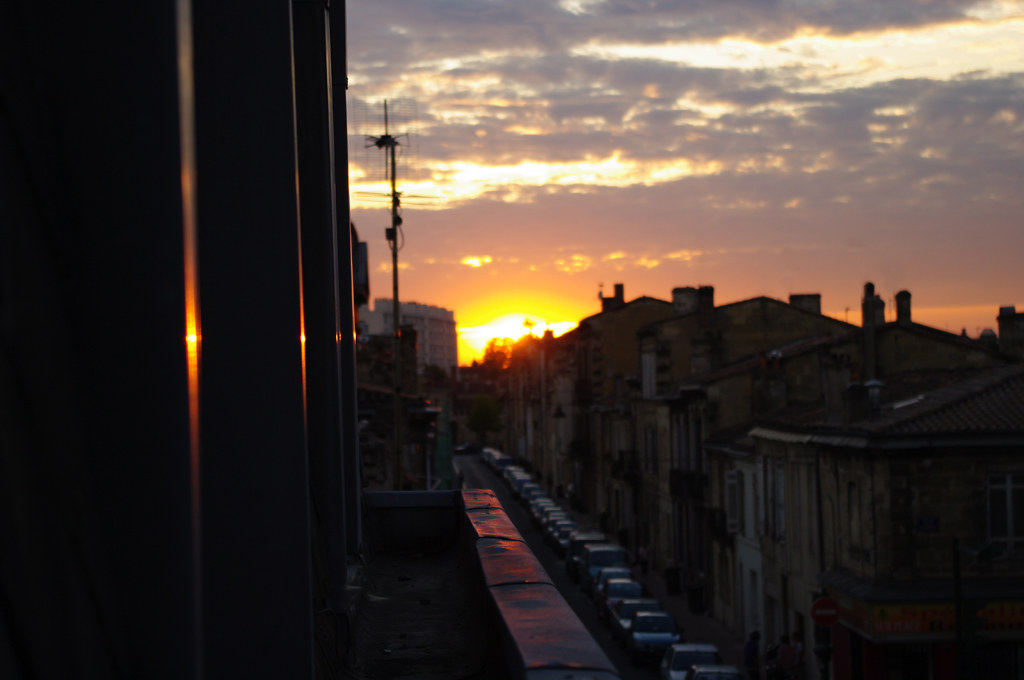 Bordeaux coucher de soleil Un coucher de soleil est beau
