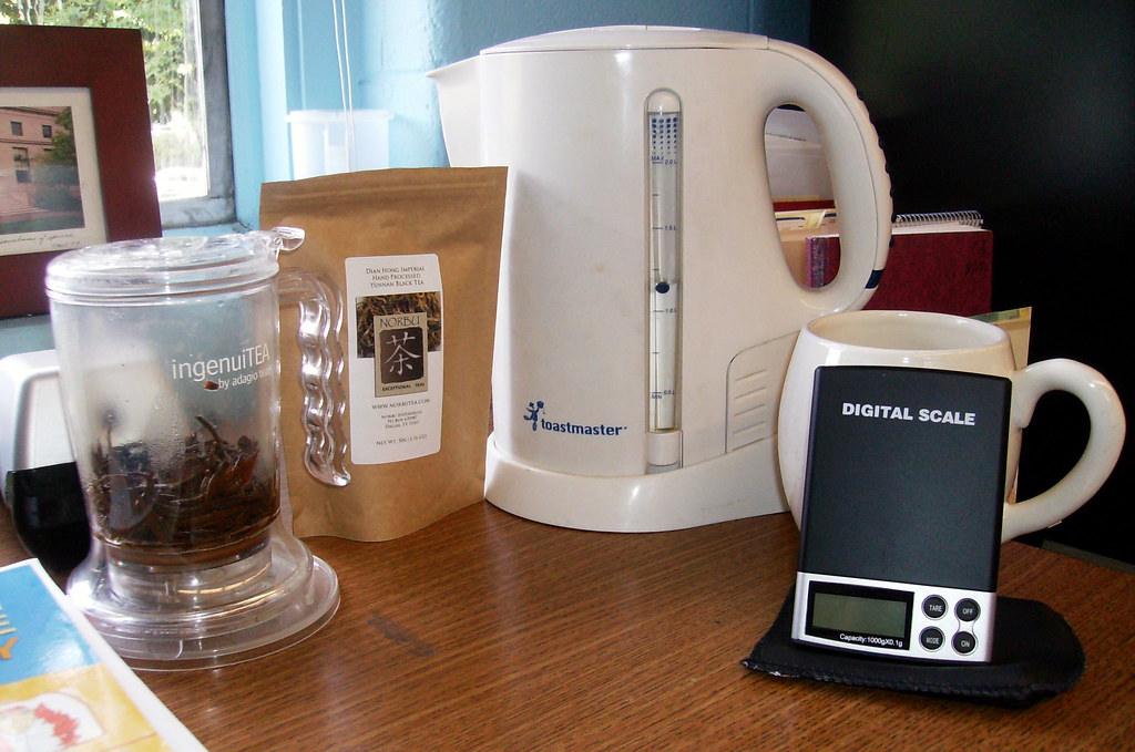 office tea setup chrisamirault Flickr