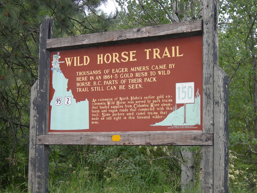 Wild Horse Trail Historic Marker Located alongside US Hwy … Flickr