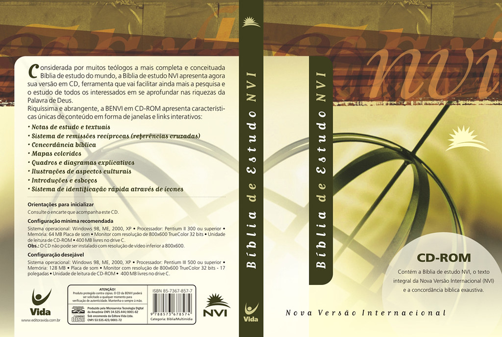 Bíblia de estudo NVI CDROM Diversos Autores Ficha Técni… Flickr