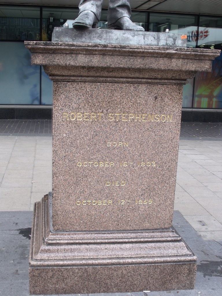Statue of Robert Stephenson outside Euston Station, London… Flickr
