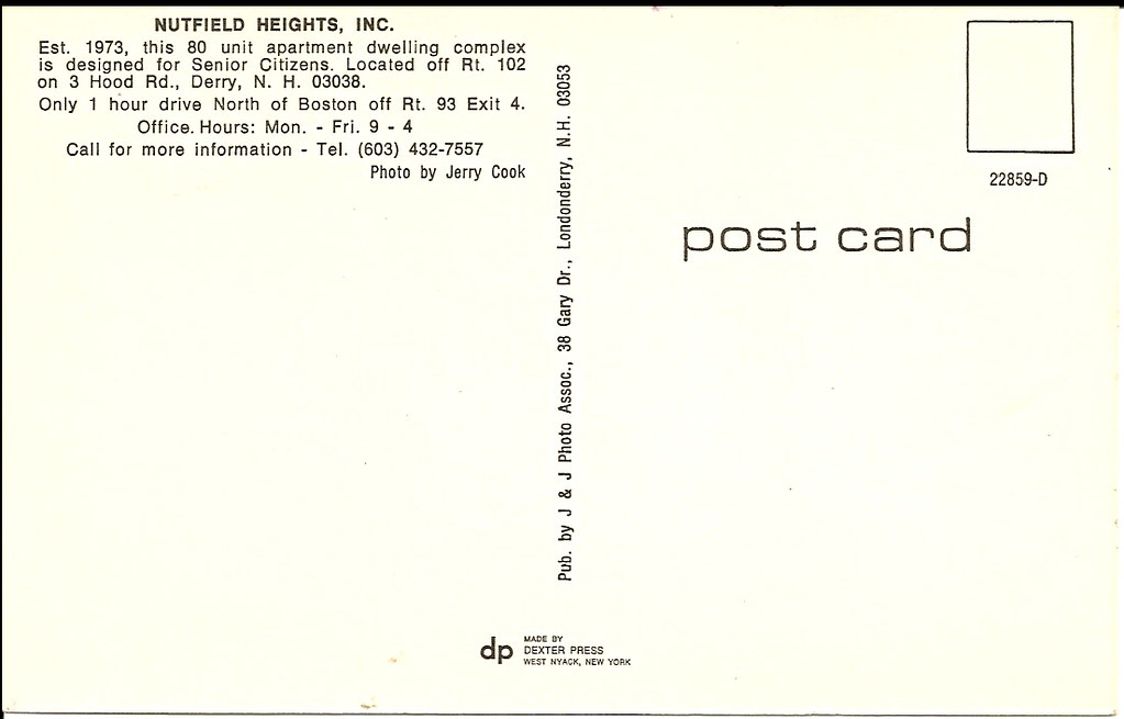 Nutfield Heights Senior Center 1973 Nutfield Heights Senio… Flickr